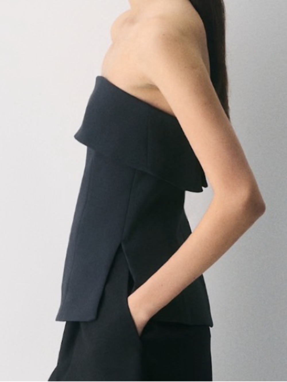 Babaton Black Element Tube Top size 4 - Picture 3 of 6